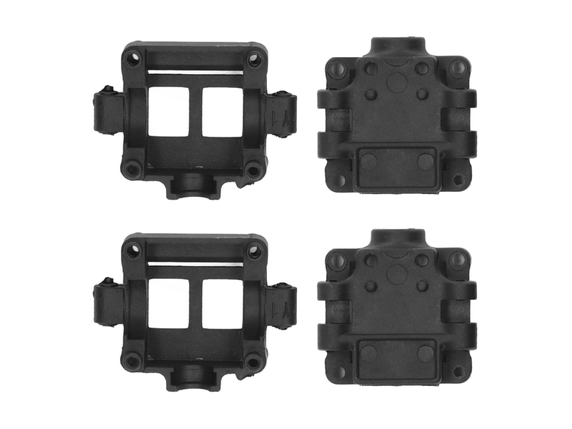 Caixa de transmissão RC de plástico preto para Wltoys 284161 284010 284131 K969 K989 Nova versão