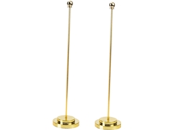 Suportes de Mesa de Metal para Bandeiras, em Duas Peças. Pequenos, Estáveis e Compactos, Ideais para Mesas, Salas de CHABERLU