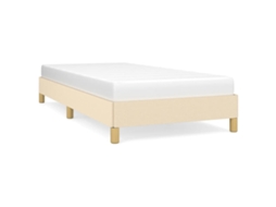Bed Frame, Bed Frames Vidaxl Creme Tecido (90 X 190 Cm)