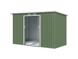 Galpão de Jardim 280x130x172 Cm, com portas deslizantes, saídas de ar, verde claro | S/MARCA