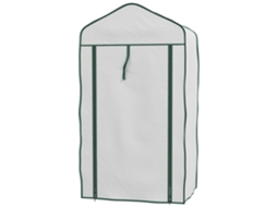 Branco Jardim 3 Níveis Terraço Com Prateleiras Fogão Para Cultivo de Plantas Flores 59x39x127 Cm