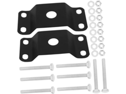 Suporte De Montagem Para Poste De Iluminação Externa, Conjunto Com 2 Unidades, Ferro Preto |