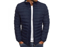2026 chaqueta Ligera de Plumas para Hombre Abrigo Relleno Caleiente Invierno Casual Exterior Mpa XL Azul Marino