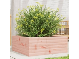 Vidaxl Vaso/floreira De Jardim 60x60x23 Cm Madeira De Douglas Maciça