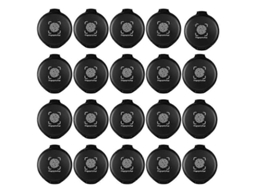 2026 20 Toallitas de Tinta Digital Mini Negras para Notariado e Identificación