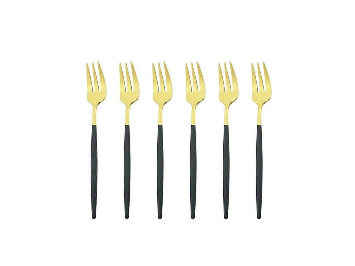 6 Peças Suporte De Areia De Uso Especial Inoxidável Preto Dourado