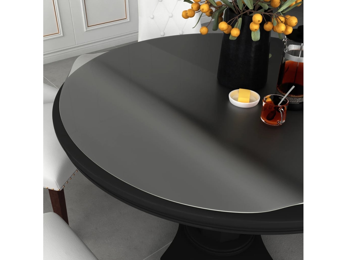 Vidaxl Protetor De Mesa Ø 100 Cm 1,6 Mm Pvc Mate