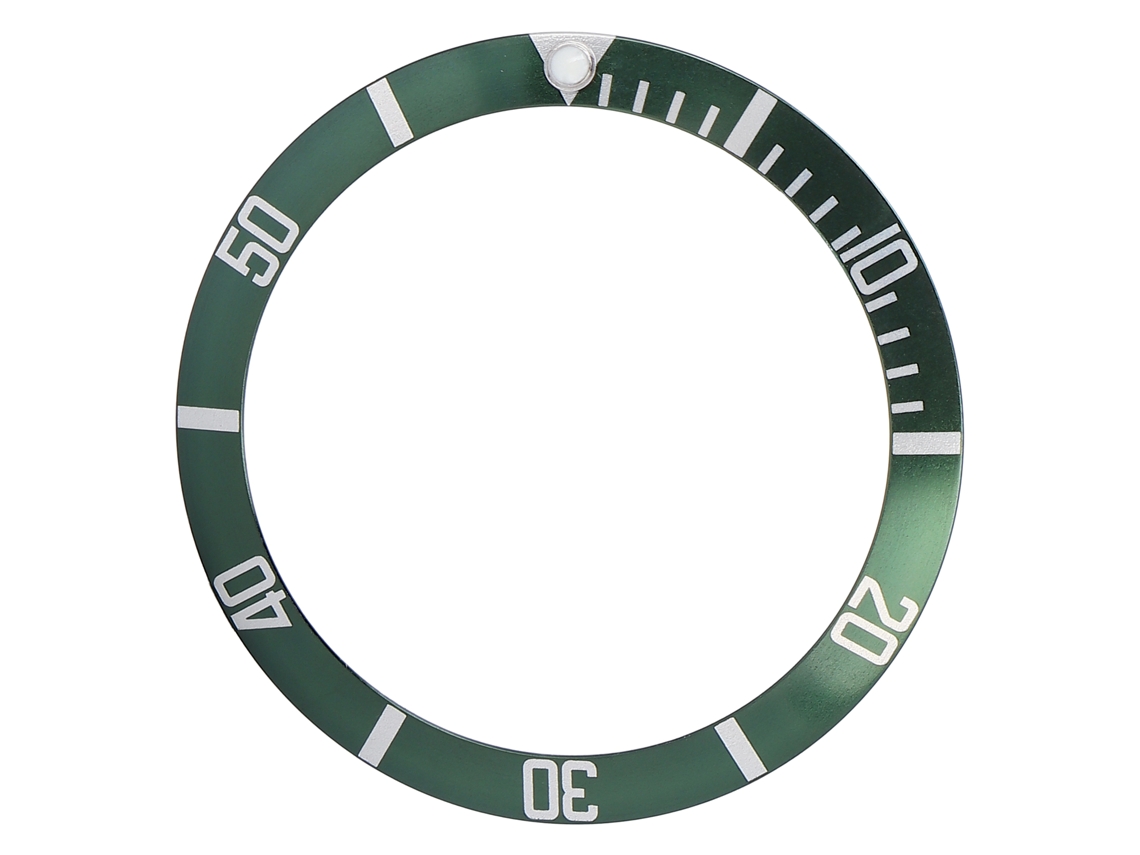2026 insira de Substituição da Bezel do Relógio de Alumínio Verde