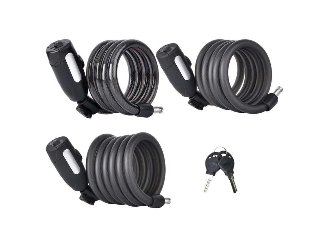 Cadeado De Corrente Para Bicicleta, Resistente E Antifurto, Com Cabo De Aço Reforçado Para Bicicletas, Ciclomotores E Churrasqueir Aquaforge
