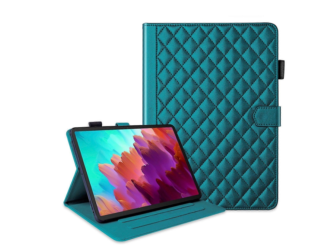 Capa De Couro Com Padrão De Losangos Para Tablet Lenovo Tab P11 Gen 2