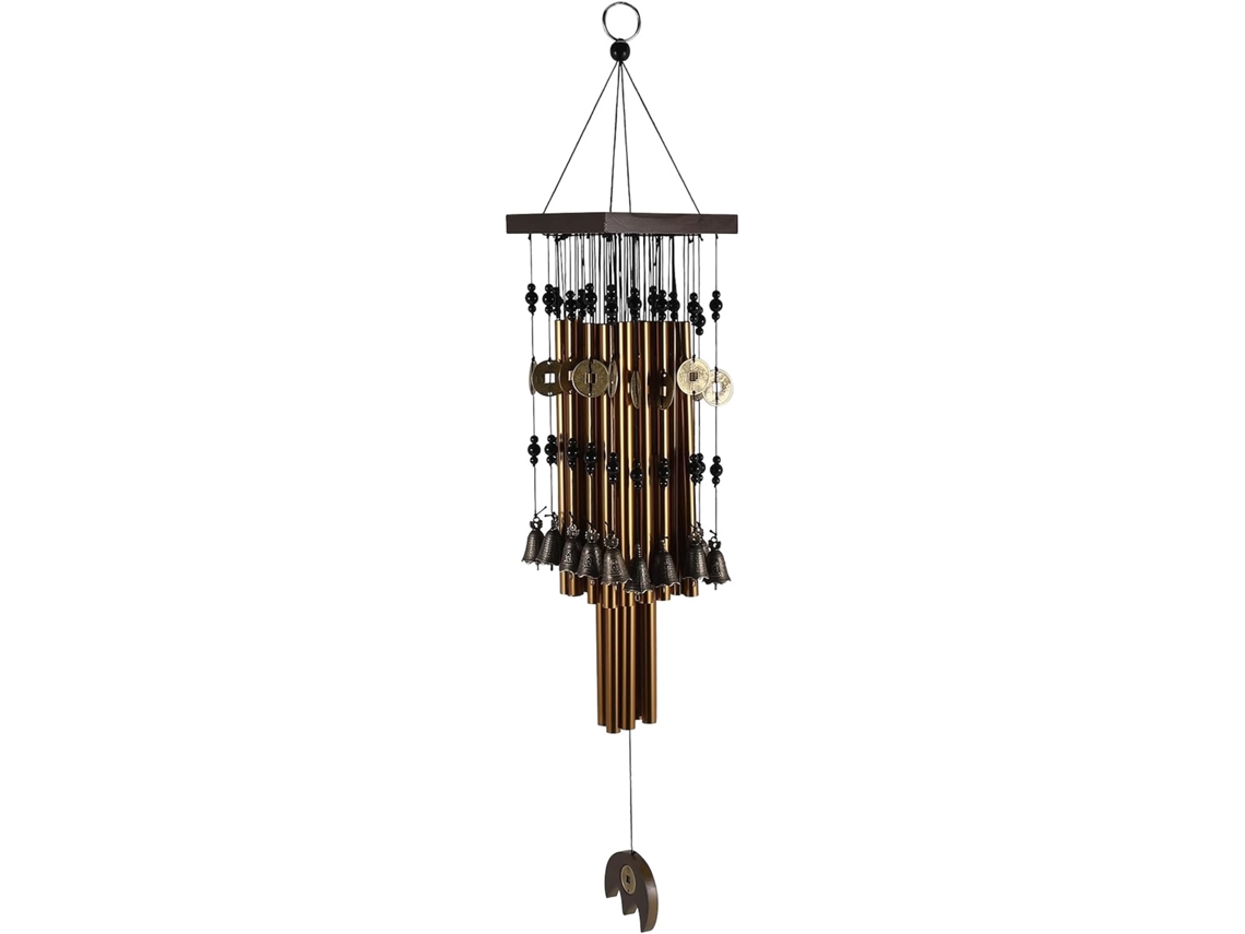 Sino De Vento Metálico Para Exterior Com Sino De Cobre, Tamanho A, Para Decoração De Quintal, Pátio, Gokoco