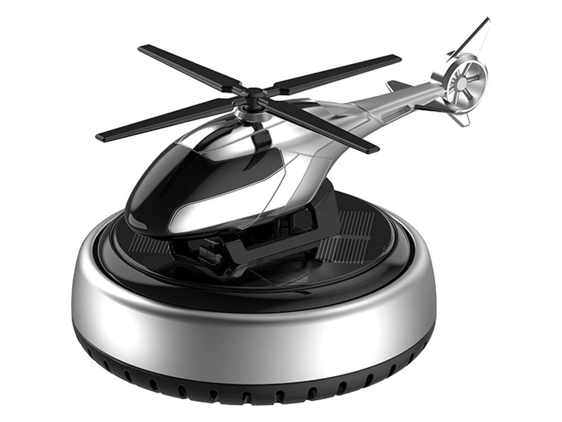 Helicóptero Solar Giratório Decoracao para Aromaterapia, Difusor de Aromas para Carro e Casa