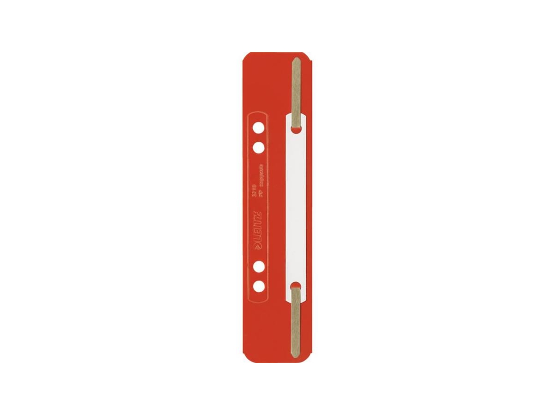 Tiras de encadernação Leitz, 35 x 158 mm, filme PP, vermelho, furo perfurado 60 80 mm, Esselte Leitz (3710 00 25)