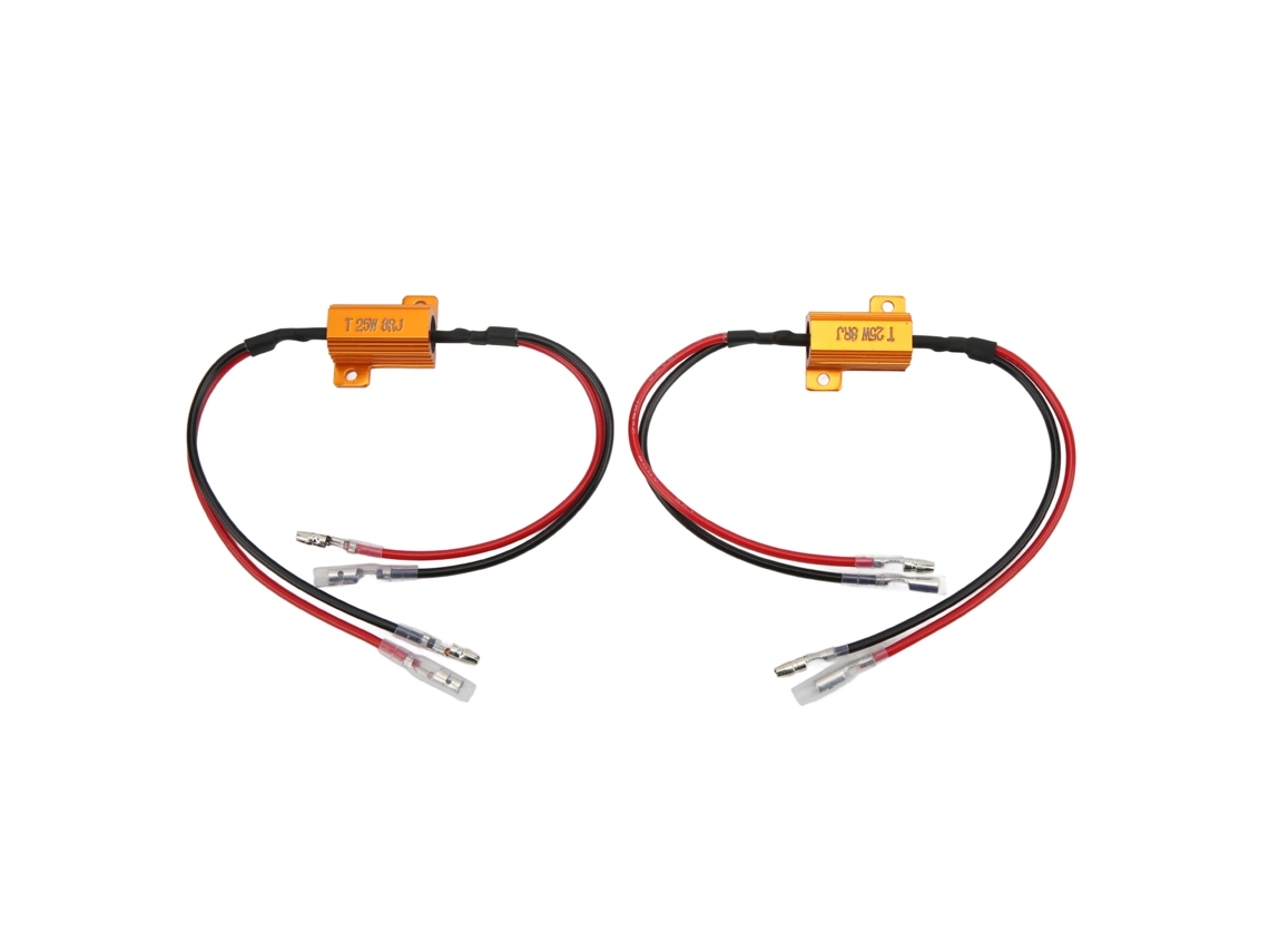 2 Unidades Resistor Led 25w8ω Pequeno Eficiente Fácil Uso