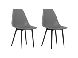 Dining Chair, Dining Chairs Vidaxl Cinzeto Polipropileno (n/a)
