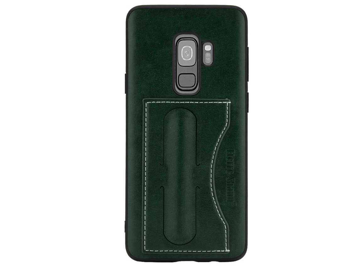 Capa de couro para Samsung Galaxy S9plus com suporte e slot para cartões
