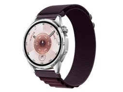 Bracelete Para Huawei Watch Gt 6 (46mm) - Nylon Alpine Loop Cereja Vermelha
