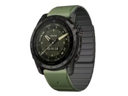 Bracelete para Garmin silicone magnético bicolor preto e verde XIAOMOYU