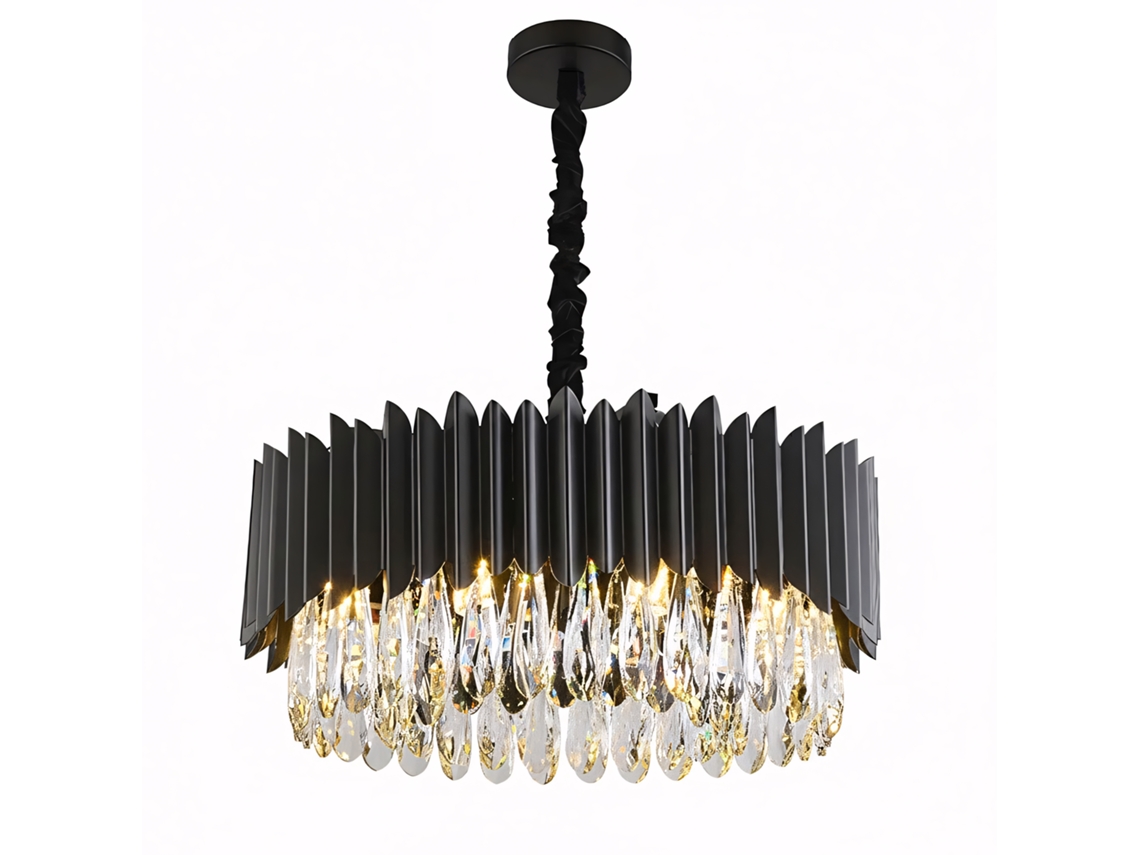 Candeeiro Suspenso Rea App1657-8cp Black