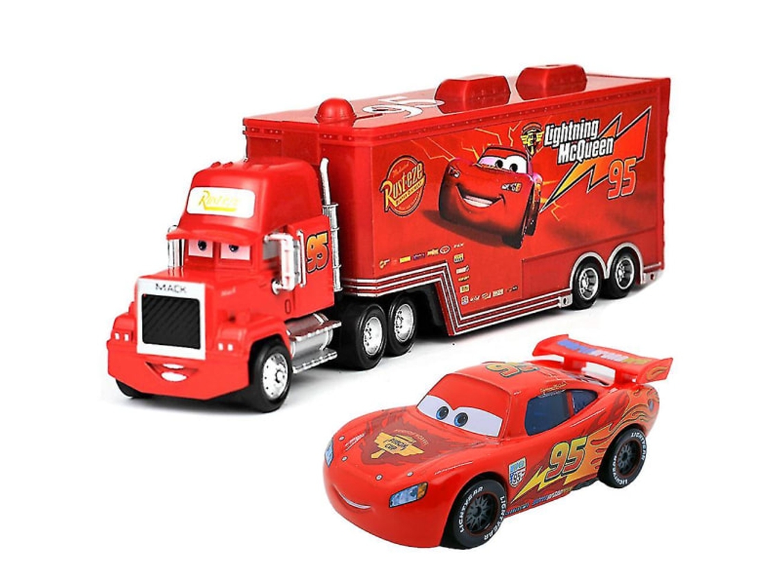 Miniaturas De Carros Do Filme ''carros'': Relâmpago Mcqueen, O Rei, Chick Hicks E Caminhão Tio Mac, Em Metal Fundido. Ótimos Presen -aquaforge