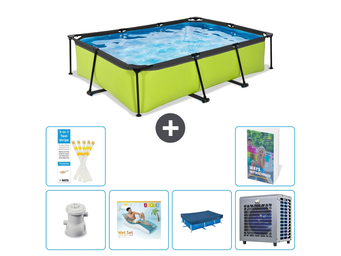 Exit-toys Piscina Exit Retangular - 300x200x65 Cm - 7-peças S207