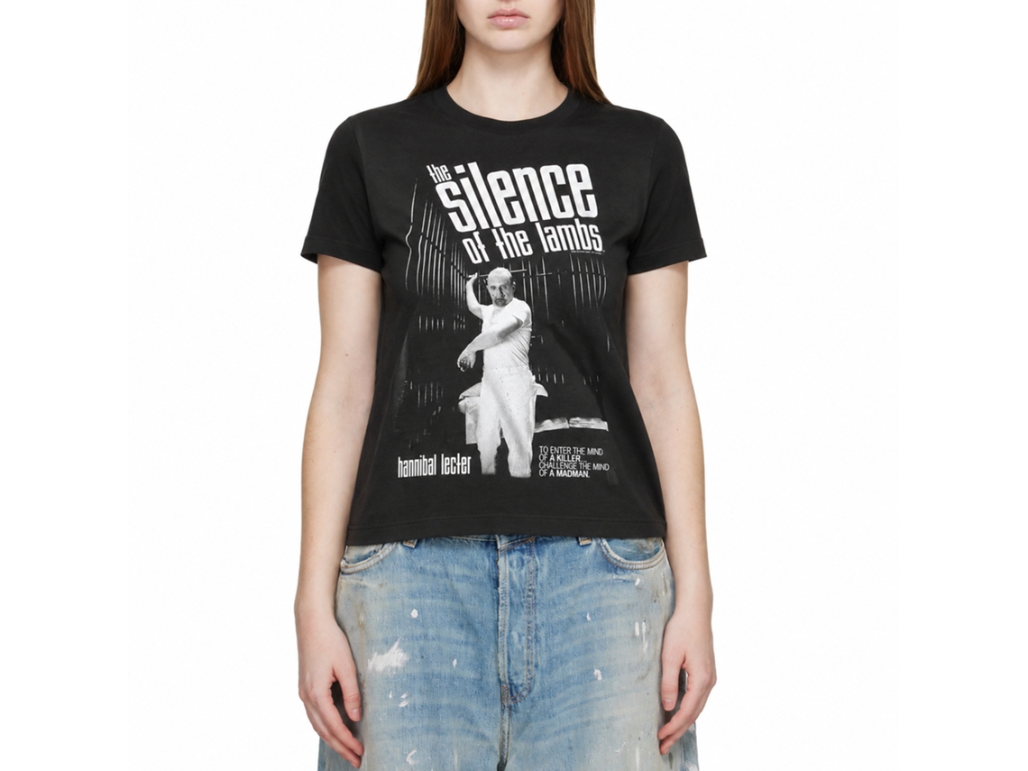Rockinstone Silence Hannibal Cell Graphic T-shirt Size:xxl