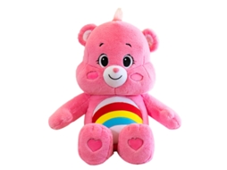 Bjww - Ursinho de Pelúcia Fofo, Macio e Aconchegante, Brinquedo Colecionável para Crianças, Rosa, 26cm/10,24 polegadas