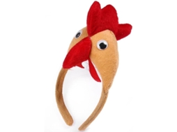 Diadema De Gallina Para Festa De Adultos Traje Disfraz Acessório De Cabeça Para Halloween, Natal E Reuniões