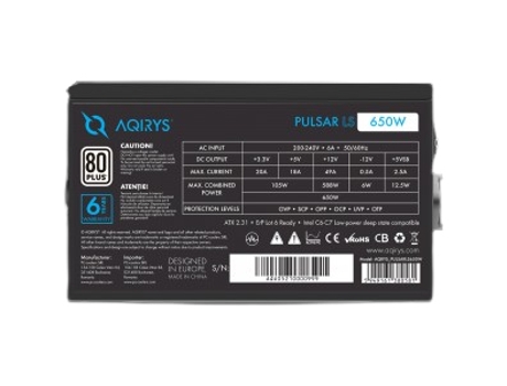 Fonte de Alimentação AQIRYS (650)