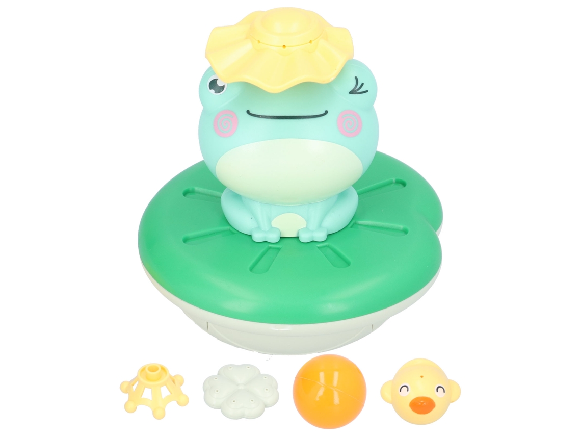 Brinquedo De Sapo De Pulverização De Água Elétrico Para Banho Infantil Flutuante Com Acessórios