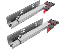 Corrediças De Madeira Ocultas Toyvian 1 Polegada Com Fechamento Suave, Trilhos De Aço Laminado A Frio Reforçados Para