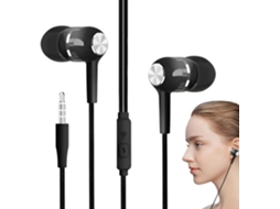 Fones De Ouvido Com Fio, Fones De Ouvido Com Microfone E Plugue