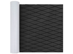 Vidaxl Tapete De Barco Riscas Cinza Escuro E Preto 190 X 70 Cm Eva