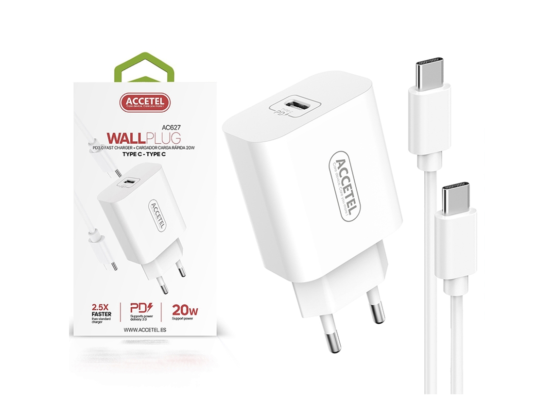Kit Carregador GANDY para Samsung Galaxy A34 5G 3A Branco