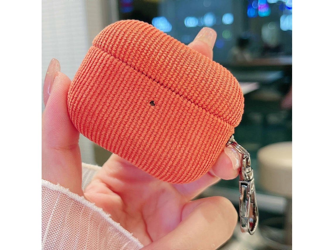 Capa Protetora para Fones de Ouvido com Veludo Estampado Cotelê GIECY