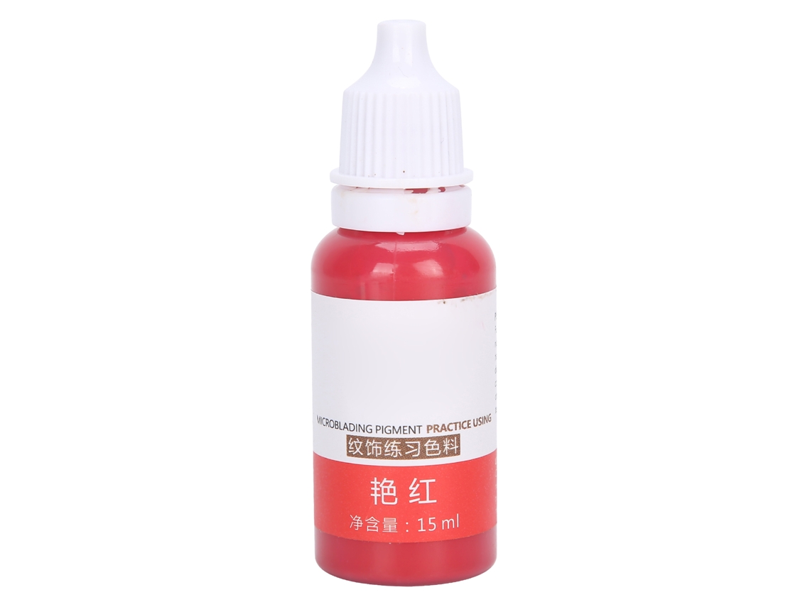 Pigmento De Tatuagem Labial 15ml Para Microblading Coragem Rápida Tinta De Tatuagem Labial Vermelho Brilhante