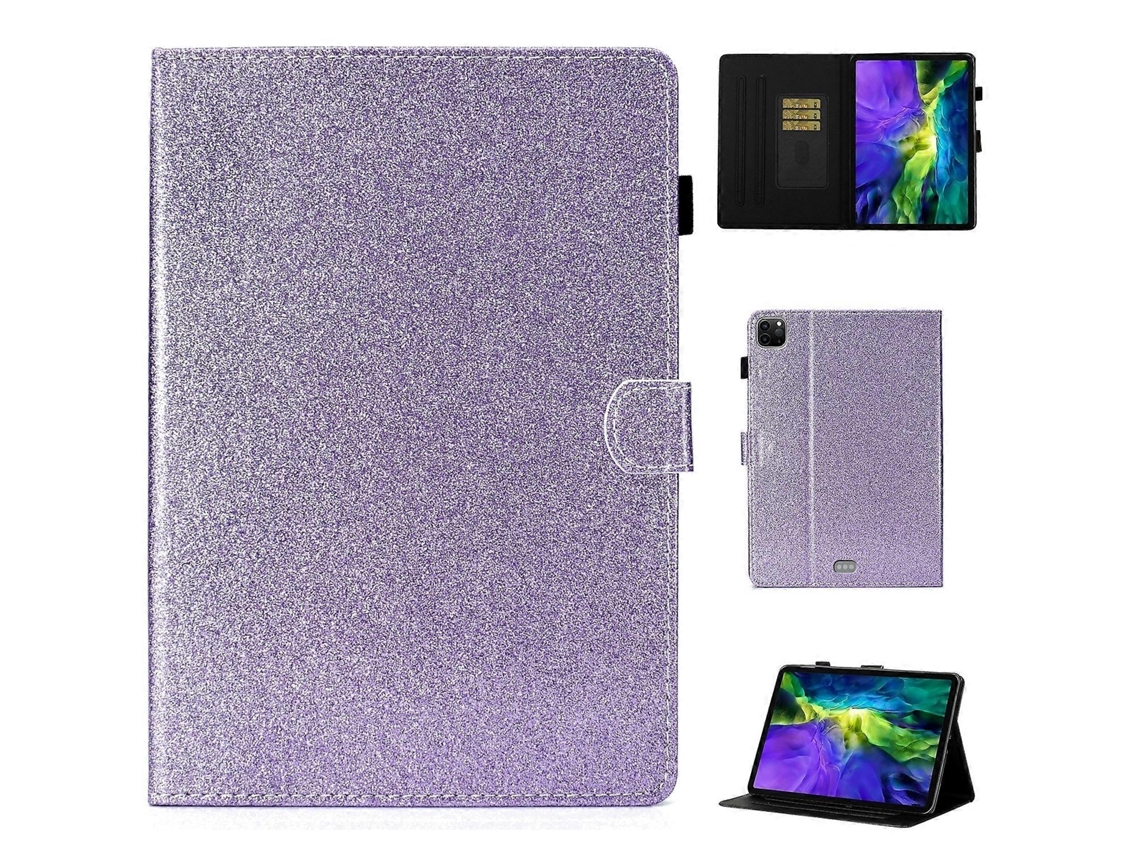 Capa de couro inteligente com glitter Webake para iPad Pro 11 (2024)