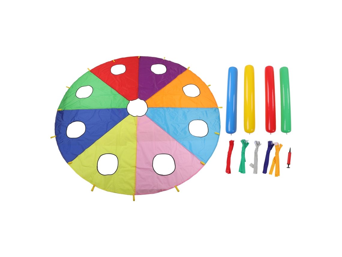 Jogo de martelo para toupeiras WalshLXq para crianças, com guarda-chuva de paraquedas e 4 hastes redondas infláveis.