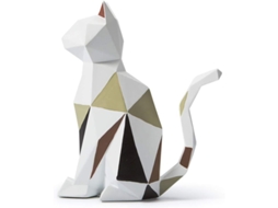 Figura De Gato De Arte Decorativa Escultura De Polirresina Regalo 19cm Para Hogar Y Oficina