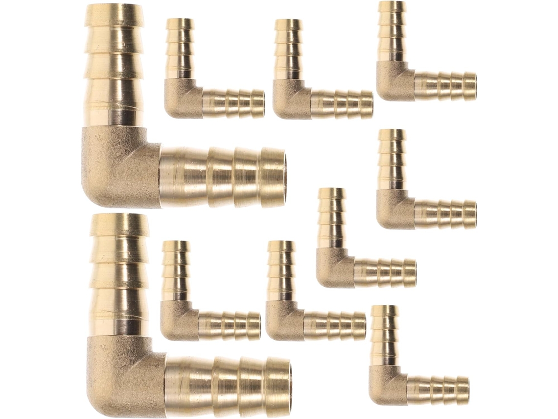 Conjunto De 10 Conexões Cotovelo Pex Com Terminais Crimpagem Para