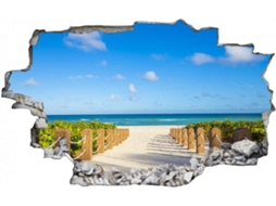 Adesivos Muraux Mar Paisagem Praia Adesivo Mural Para Salão De Beleza Quarto Cozinha Escritório Adulto Criança 80x120cm