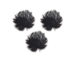 2026 protector de Viento Peludo para Micrófono Lavalier Mini, Ideal para Grabación de Audio En Exteriores Y Estudio