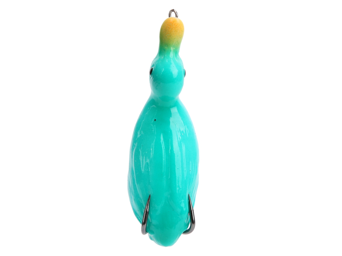 Laxiscreed Pato De Silicone Com Anzol Verde Para Pesca De Alta Performance
