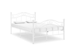 Bed Frame, Bed Frames Vidaxl Branco Metal (120 X 200 Cm)
