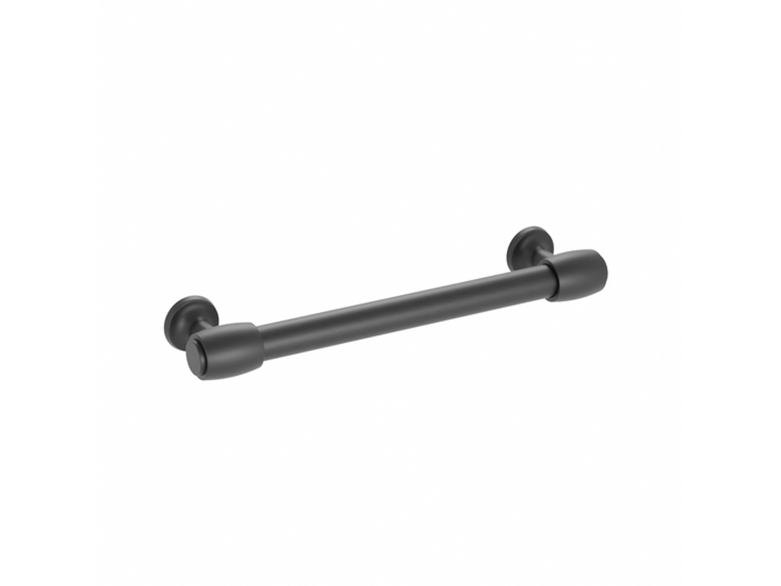 Puxador para Mobiliário em Zamac Distância Entre Eixos de 160 Mm Verniz Preto Mate Conjunto de 6mm HARDWAREXCHANGE