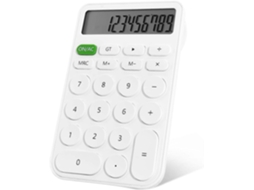 Calculadora de Mesa para Estudantes, Calculadora de Bolso Básica com Visor Lcd de 12 Dígitos para Escola, Escritório e Casa, Branca BRILVIBERA