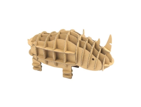 Rinoceronte para montar - 15x7,5x6,5 cm - Cartão