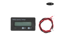 Voltímetro Monitor Bateria LCD Capacidade Tensão 7.4v 48v Baterias Lítio S/MARCA