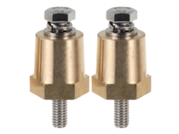 Adaptador de terminal de bateria em latão e cobre, rosca M6, conexão