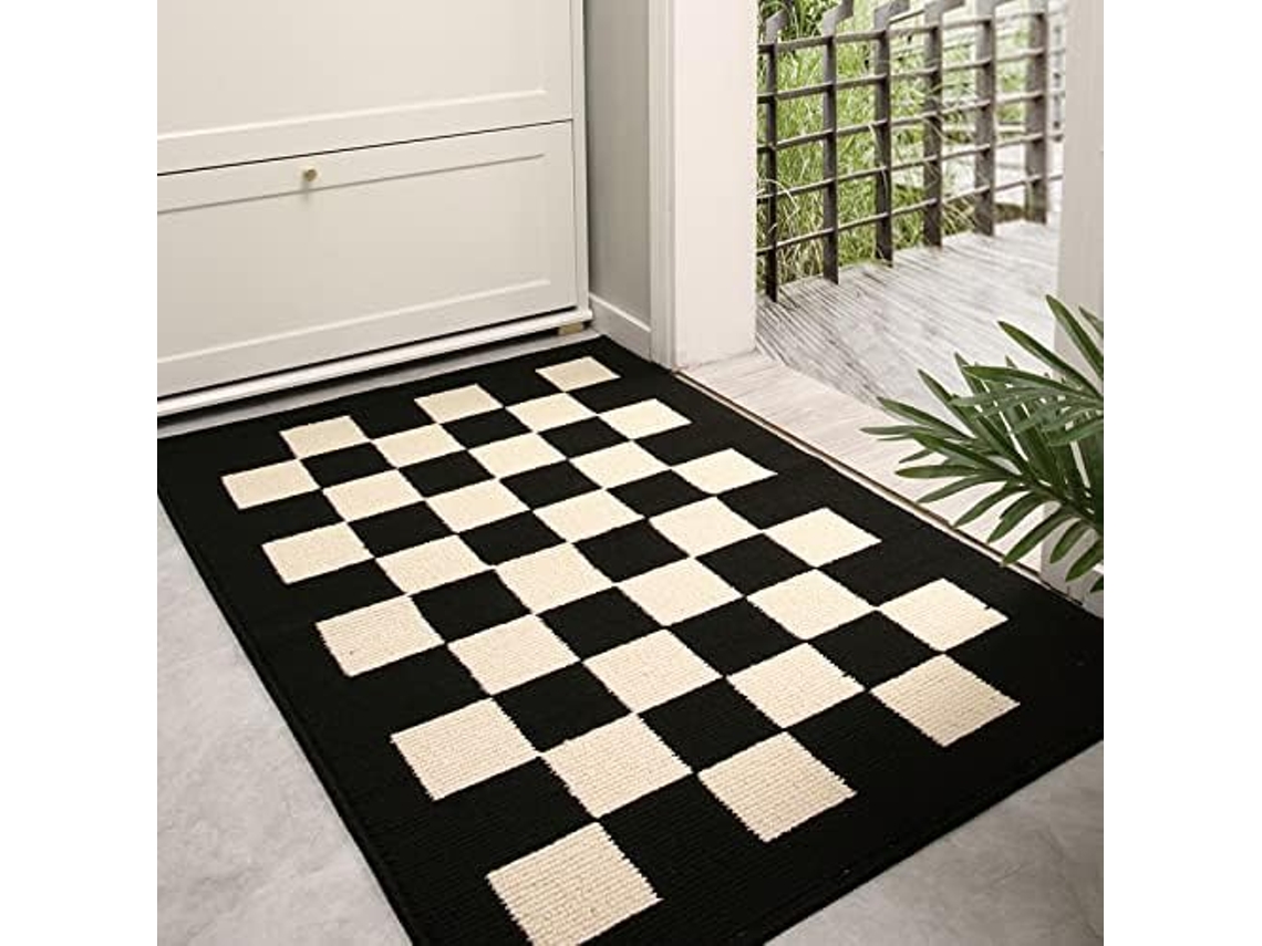 Tapete De Entrada Ehstmind Porta Interno Externo Antiderrapante Atualizado Boas Vindas Multicor (100x50x50cm)